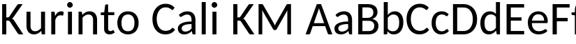 Kurinto Cali KM font