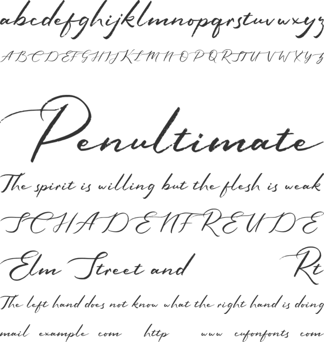Sophiscated font preview
