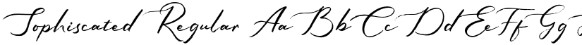 Sophiscated Regular font
