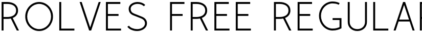 Rolves Free Regular font