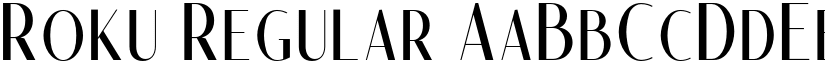 Roku Regular font
