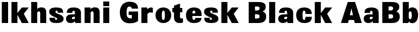 Ikhsani Grotesk Black font