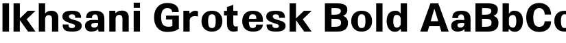 Ikhsani Grotesk Bold font