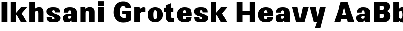 Ikhsani Grotesk Heavy font