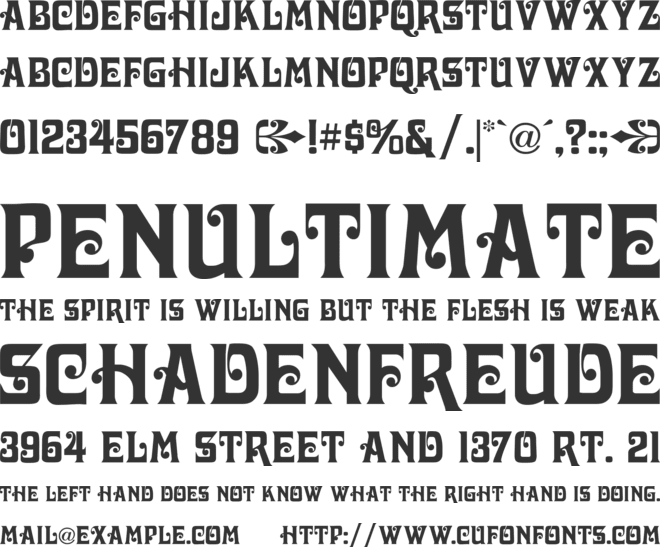 Davida Bold font preview