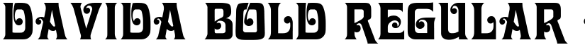 Davida Bold Regular font