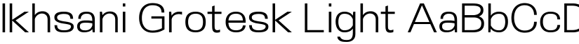 Ikhsani Grotesk Light font
