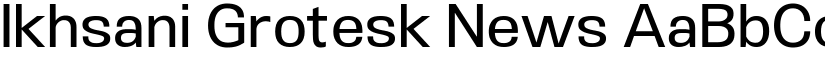 Ikhsani Grotesk News font
