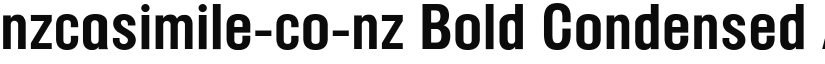 nzcasimile-co-nz Bold Condensed font
