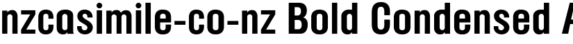 nzcasimile-co-nz Bold Condensed font