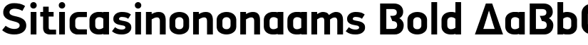 Siticasinononaams Bold font
