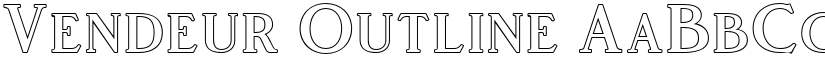 Vendeur Outline font