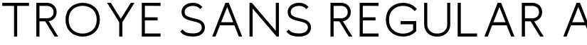 Troye Sans Regular font