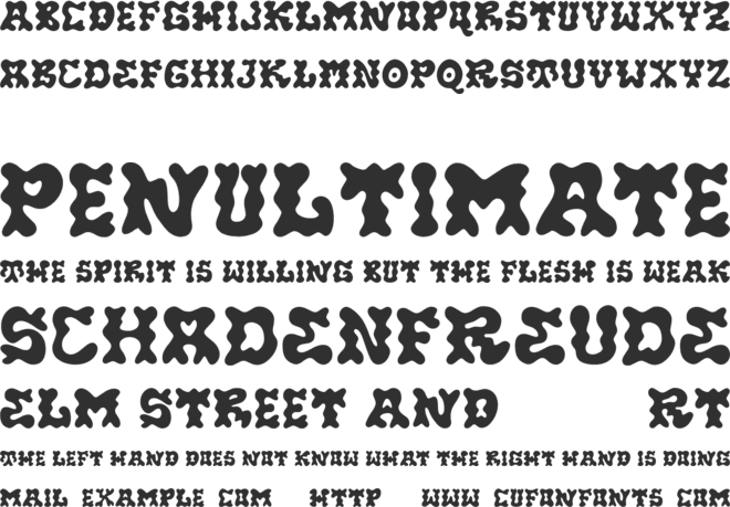 Triompe Free font preview