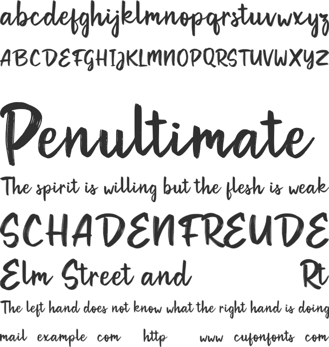 Souther font preview