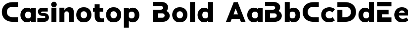 Casinotop Bold font