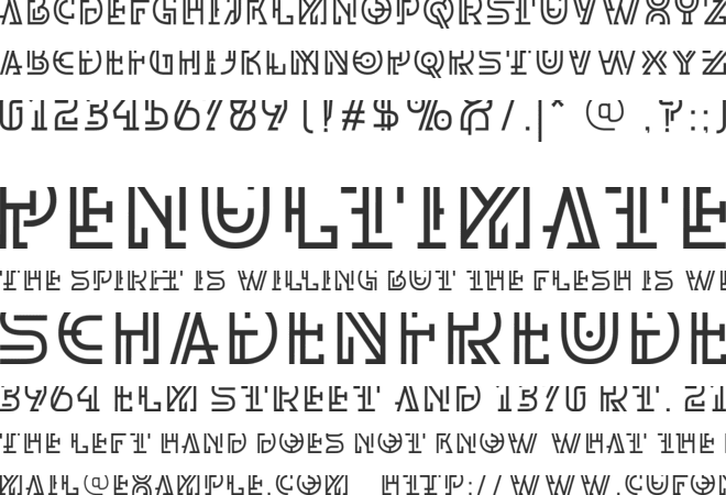 Dritch font preview
