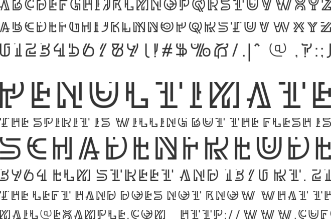 Dritch font preview