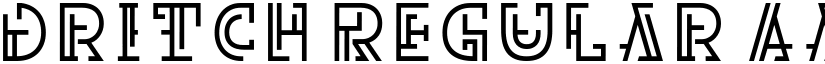 Dritch Regular font