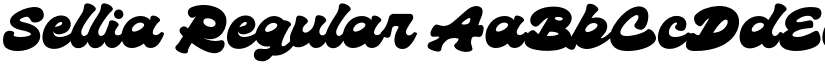Sellia Regular font