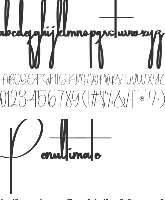 South Michigan font preview