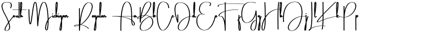 South Michigan Regular font