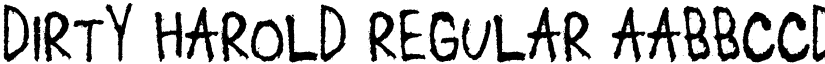 Dirty Harold Regular font