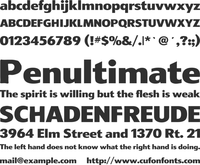 Philips Display font preview