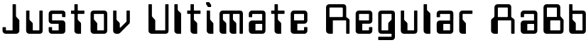 Justov Ultimate Regular font