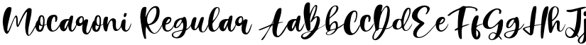 Mocaroni Regular font