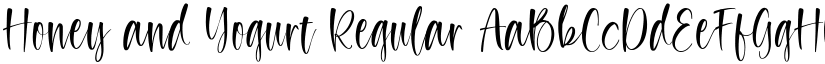 Honey and Yogurt Regular font