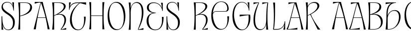 SPARTHONES Regular font