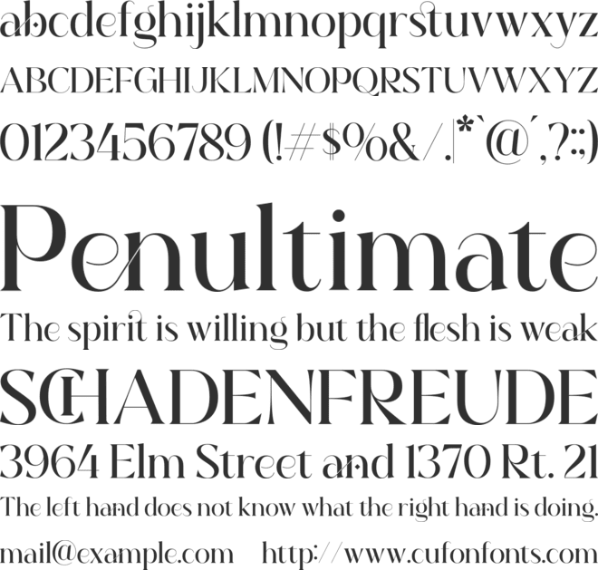 stangith font preview