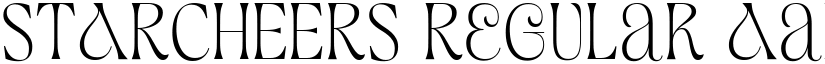STARCHEERS Regular font
