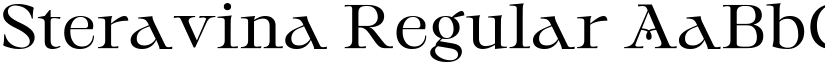 Steravina Regular font