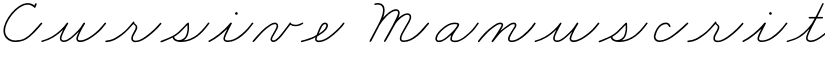 Cursive Manuscrit Regular font