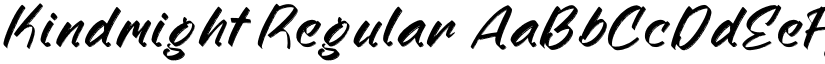 Kindmight Regular font