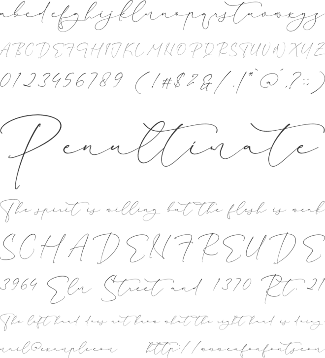 Restillofa font preview