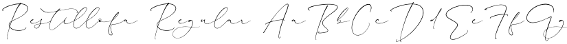 Restillofa Regular font