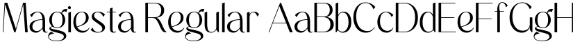 Magiesta Regular font