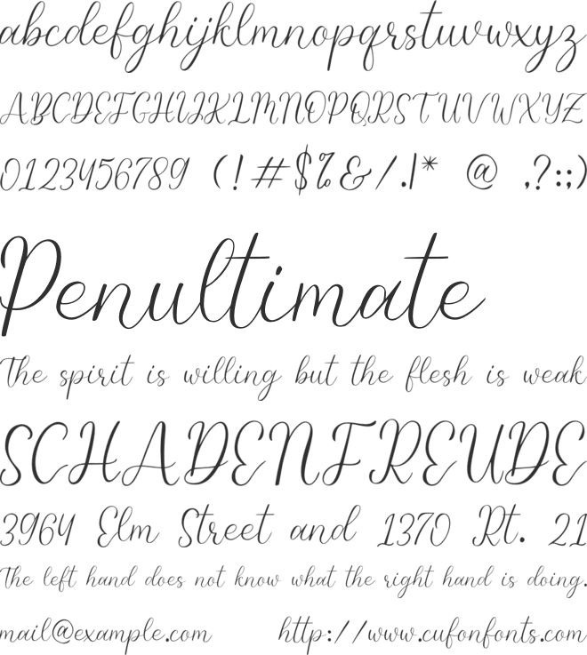 Yellow Summer font preview