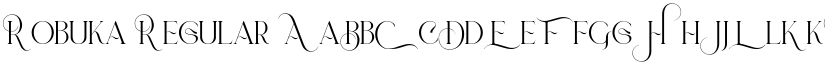 Robuka Regular font