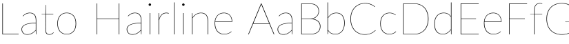 Lato Hairline font