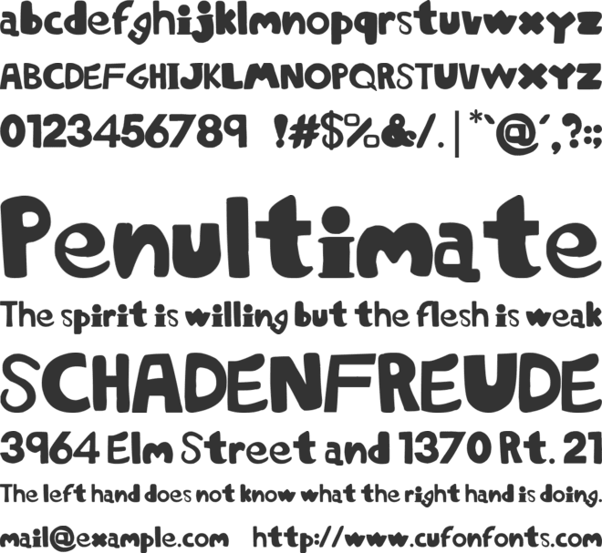 Font Lore  font preview