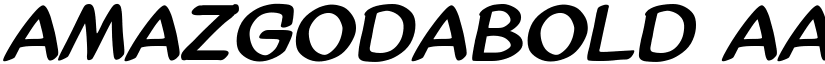 AmazGoDaBold font