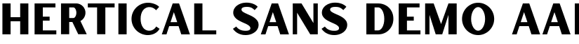 Hertical Sans Demo font