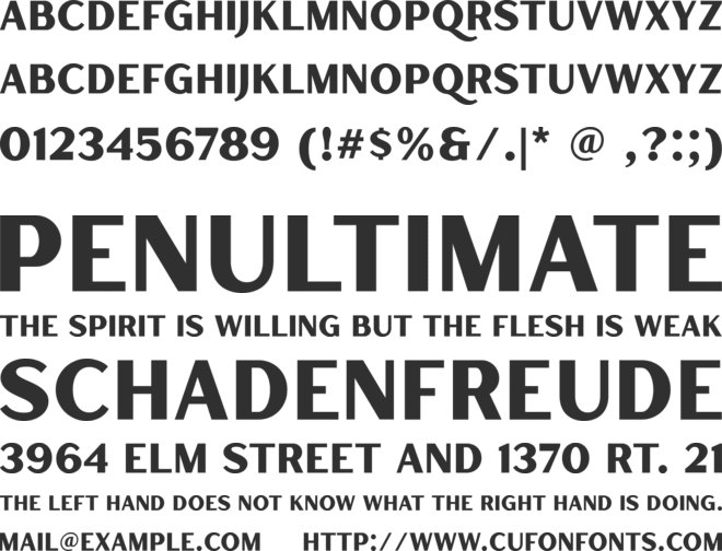 Hertical Sans font preview