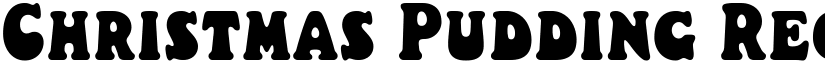 Christmas Pudding Regular font