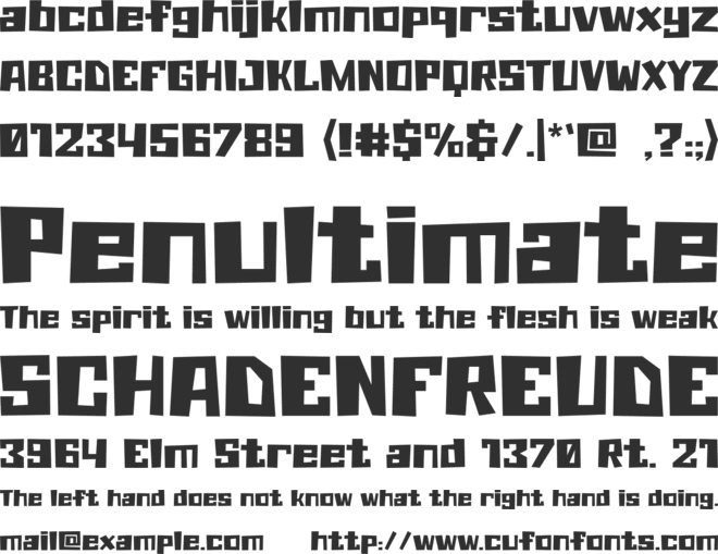 Orca-Chase font preview