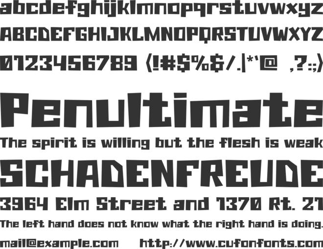 Orca-Chase font preview